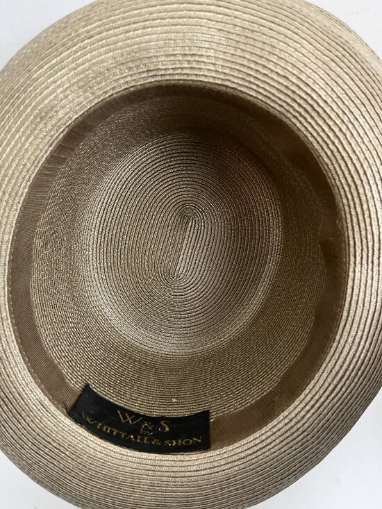 Vintage Cream Straw Whittall & Shon Floral Hat main image 5